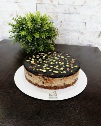 چیز کیک شکلاتی نپختنی
