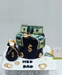 کیک کیسه دلار