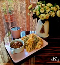 شوید پلو با لوبیا چشم بلبلی