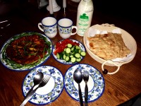 شام کوکوی لوبیا سبز جاتون خالی همراهان عزیز