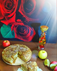 کیک کرامبل سیب