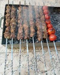 کباب گوشت ذغالی جاتون سبز دوستان درود مهربونا خوبین