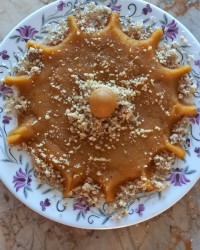 حلوا کدو حلوایی با تزیین دختر گلی☺☺☺☺