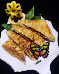 پای سیب با نون تست