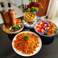 پلو بندری با تن ماهی