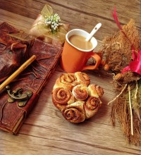 رول کدو حلوایی و دارچین