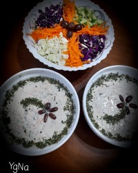 تزیین سالادوماست خیار