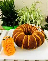 کیک کدو حلوایی با سس کدو