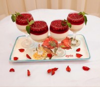 چیز کیک انار (لیوانی)