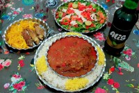 خورش لوبیا چشم بلبلی تازه