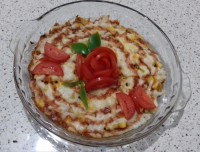 خوراک مرغ با پنیر