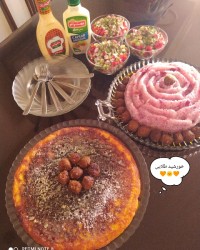 آلبالو پلو با کوفته قلقلی گیاهی