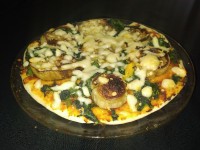 پیتزا بادمجان و اسفناج