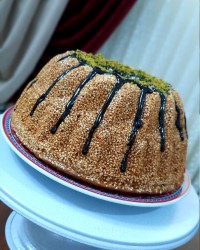 کیک نسکافه گردویی ورق بزن گلم