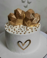 کیک خامه ای سفارشی