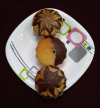 کاپ کیک دو رنگ