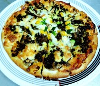 پیتزای گوشت وقارچ????