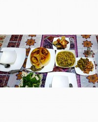 باقالی قاتق ماهی سفید یه ناهار کاملا شمالی جاتون سبز عزیزان