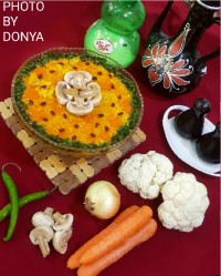 سوپ برنج و سبزیجات