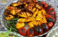 جوجه کباب زعفرونی