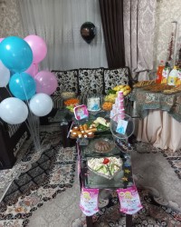 میز تولد دختر گلی مامان نفس وآرامش مامانش