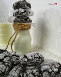 کوکی شکلاتی ترک دار ❤️