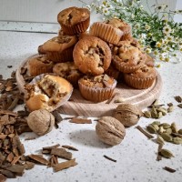 کاپ کیک گردو سیب