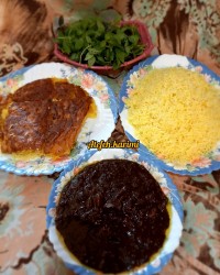 برنج و خورشت فسنجون