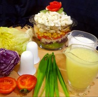 سالاد هفت طبقه