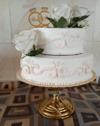 کیک دو طبقه عروسی