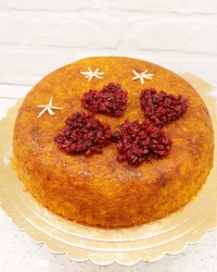 ته چین مرغ (با زرده تخم مرغ) خوشمزه