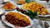 خوراک گوشت و سیب زمینی ورق بزن عزیز