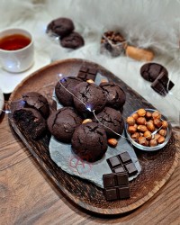 کوکی ترک فندقی- شکلاتی