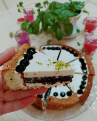 چیز کیک مغز دار