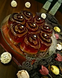 پودینگ شکلاتی فندقی