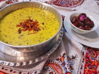 آش جو و دوغ بختیاری