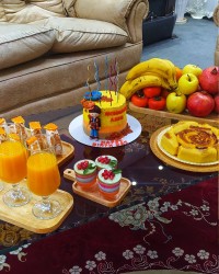 میز تولد گل پسرم