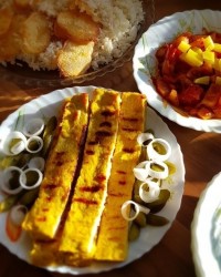 کباب تابه ای مرغ