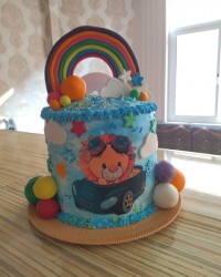 کیک تولد خواهرزاده ی عزیزترازجانم