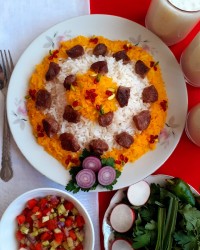 چلو گوشت گوسفندی کرمانی (زرندی) پست تقدیمی