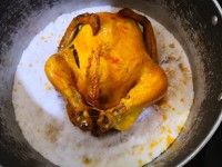 مرغه نمکی شکم پر