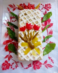 سالاد الویه قالبی طرح حصیری