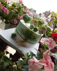 این یه کیک رفاقت دختر قشنگم با دوستش که روش نوشته