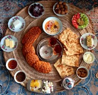 سفره_صبحانه نان_ازبکستانی