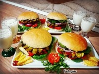 همبرگر خانگی...