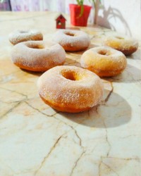 دونات بدون شیروتخم مرغ