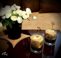 دسر لیوانی کیک قهوه گاناش نسکافه
