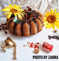 کیک هل، زعفران و گلاب