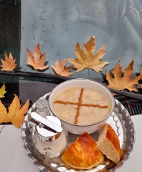 حلیم گندم سوپ بلغور/ نان شیر