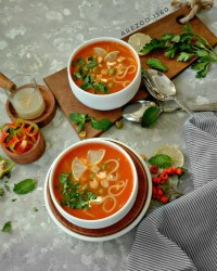 سوپ سبزیجات با ورمیشل